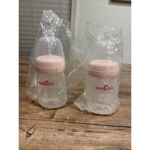 SpeCtra Baby Bottle Plastic Clear 5 oz. 2 Count
